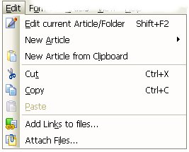 New Edit menu