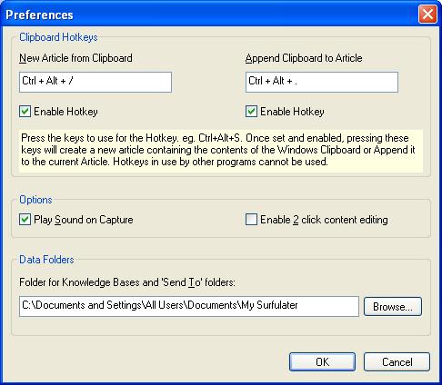 Updated Preferences Dialog