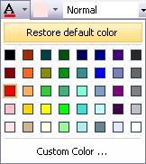 Set Text Color Context Menu