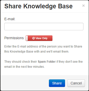 KB Share Dialog